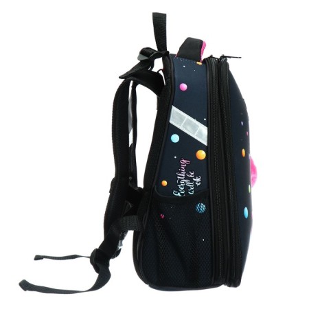 School backpack 38 x 30 x 16 cm, ergonomic back, Stavia "Sweet Cat", blue-3