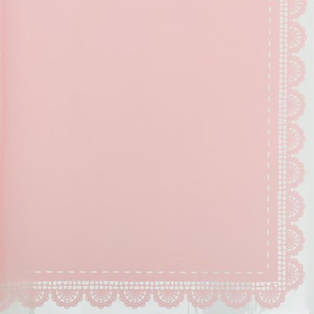 A film for decor and floristry, glossy, pink, plain, bilateral, universal, "lace", sheet 1pcs, 58 x 58 cm-2