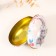 Casket Metal Easter bunny with a bouquet and hat "7x6.5x11 cm