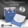 Manicure set, 5 objects, in case, blue/white color