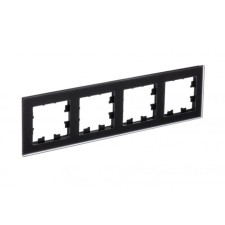 Frame for the socket/switch Sche Atn331004 Atlasdesign Nature, glass, black color