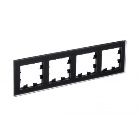 Frame for the socket/switch Sche Atn331004 Atlasdesign Nature, glass, black color