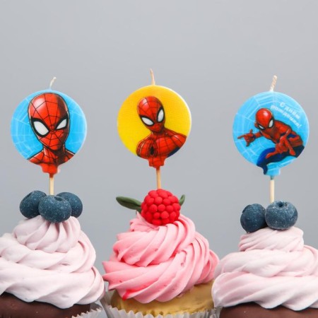 Candle in the cake set, Spider-Man. 5 pcs.-2
