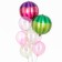 Set of balls "Lanter", latex, foil, 10 pcs.