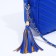 Bag Cross-Bodi with a zipper, blue color