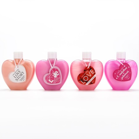 Shower gel Love Story, 430 ml, strawberry caramel, pure happiness-7