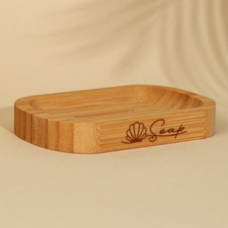 Soap "Soap", round, made of wood, bamboo-3