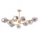 Yuka 48 cm chandelier, D 93 cm, 9x60W E27