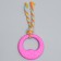 Chewing toy with a rope "Girya", pink