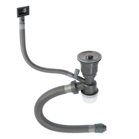 Siphon for washing Aflorn AF90101F-1, 3 1/2 ", black