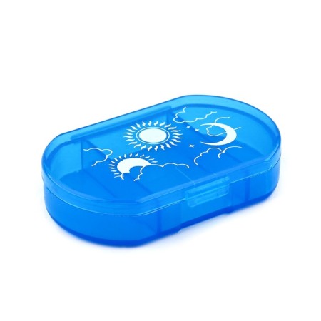 Tabalney "Health", 3 sections, blue, 6 x 4 x 1.3 cm-1