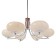 Savina chandelier 6he27 40W brown 72x72x60cm