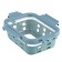 Container for baking, storage and carrying of products in the Smart Solutions cover, Blue color, 1050 ml