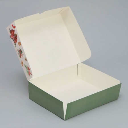 Folding box "Bullfinch", 20 x 17 x 6 cm, new year-4