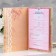 Certificate of marriage "Vintage" Soft touch, peony, tape, 31x22.5 cm