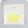 Beads for creativity Plastic "Busy Hat" set 50 pcs Transparent yellow 0.4x1x1 cm