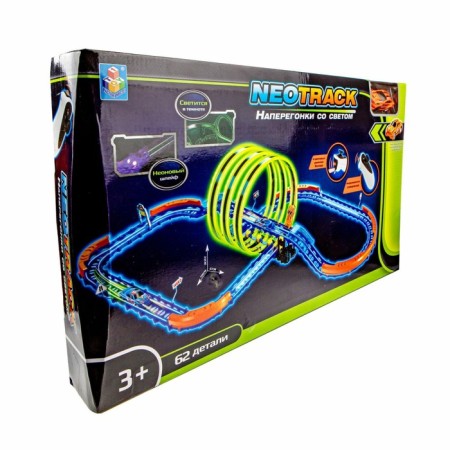 NEOTRACK Autotrack, 62 parts, luminous, IR management, included 1 machine with a battery-4