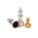 Magnetic chess 25 x 25 cm, King H-5 cm, Pig H-2.5 cm