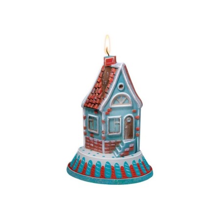 Paraffin candle with the candlestick "House"-2
