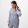 Female pajamas (shirt, trousers) KAFTAN "strip", gray-blue, r.48-50