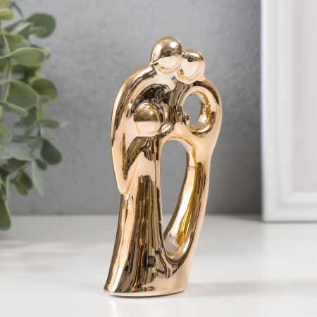 Souvenir Ceramics "Family" gold 12.5 cm-1