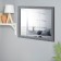 Highlight mirror, in the baguette, dark silver, wall, 50x60 cm