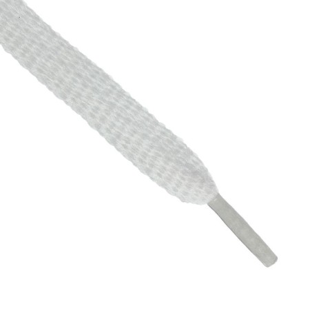 Shoe shoes, flat, 8 mm, 70 cm, packing 25 pieces, white color-1