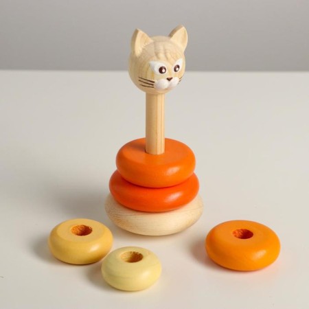 Pyramids "Color" kitten, 7 elements-7