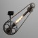 Sconces "bicycle" E27 40W black 59x19x30cm