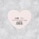 Dual-Double Postcard “only for you”, February 14, 7 x 6cm