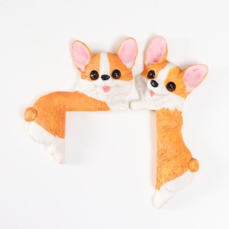 Souvenir Polystone for the switch "Two motors - Corgi" 16x18.2 cm mix