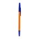 A set of ballpoint pens, 0.7 mm, 3 pcs., Blue rod, orange case