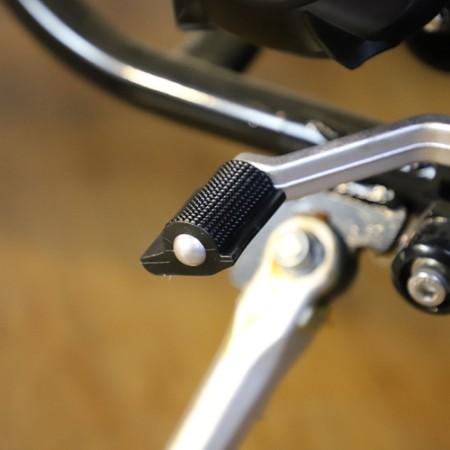 Rubber overlage on the gearbox lever of the motorcycle, D 8 mm, black-1