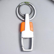 Metal keychain, dual ring 