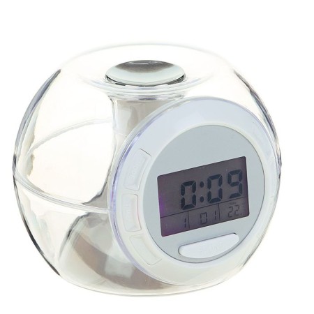Luazon LB-06 alarm clock, 7 display colors, 6 melodies, transparent-1