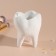 Interior subject "tooth" height 9.5, 7.5*6.5 cm white