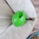 A toy for dry food "Egg", 6.7 cm, green