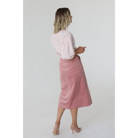 Velvet skirt with patch pockets, size 42-2
