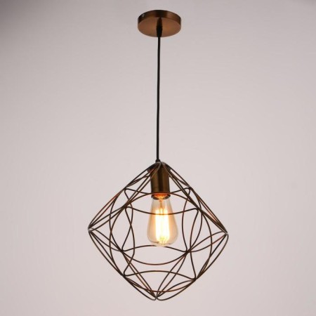 Lamp Bayerlux 669915/1 E27 40W gold 21x21x121 cm-1