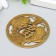 Souvenir Metal "Large Coin of Pisces Fu" 0.15x6x6 cm