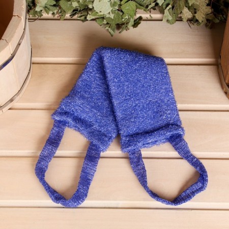 Set for a bathhouse and sauna 5 in 1 (bag, hat, mitten, rug, washcloth), with a print "USSR", white-8
