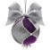New Year's ball from Foamiran, silver-lilac