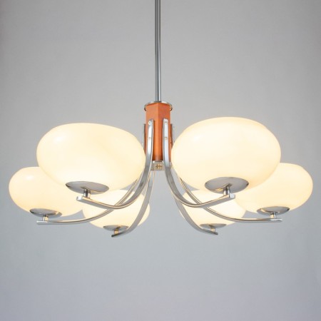 Savina chandelier 6he27 40W brown 72x72x60cm-2