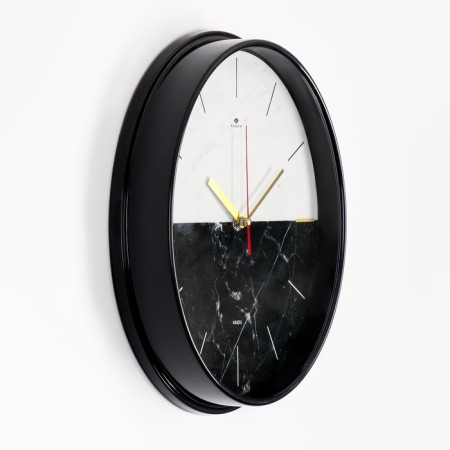 Wall clock, interior "marble", silent, d-29 cm-1