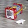 LED figure "Red Gift with Gingerbread" 6.3 × 11.5 × 6.3 cm, plastic, AAAX3 batteries (not complete), flame effect