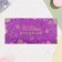 Money envelope "On Birthday!" purple, embossing, 17 x 8 cm
