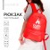 Burm with idea school backpack, red, 38 x 12 x 30 cm