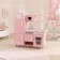 Game kitchen "vintage", pink color with white