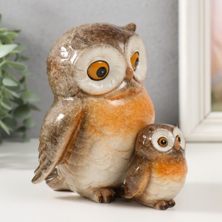 Souvenir Polystone Lac "owl with a hook" 12.5x9.5x12.8 cm-1