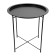 Folding metal table-stalk 2 in 1, 470 × 470 × 505 mm, black color